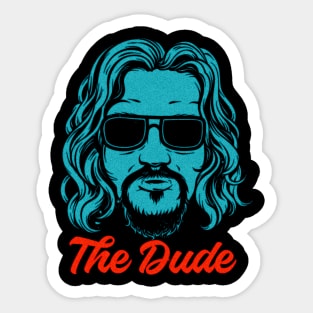 The Dude Retro Overprint Sticker